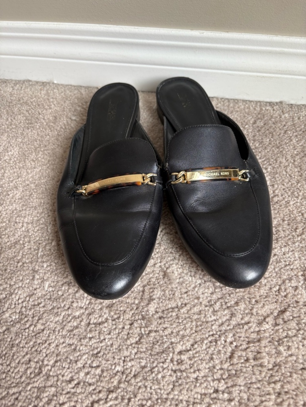Womens 9.5 Michael Kors Open Back Slip on Loafers - Picture 1 of 6